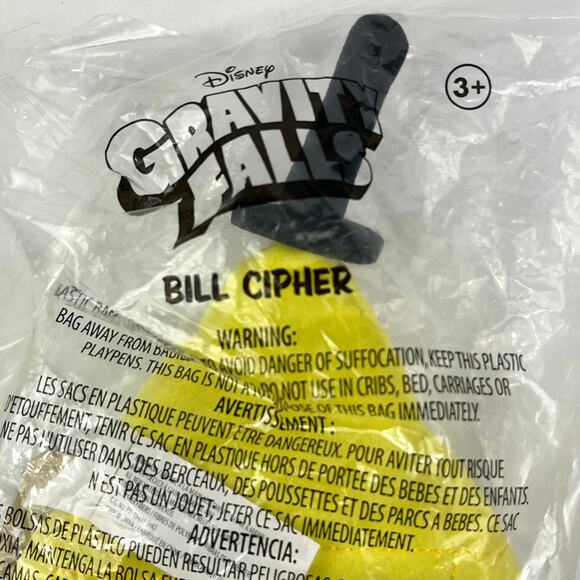 Bill Cypher Gravity Falls 9" Plush Comic Con Exclusive Disney Brand New In Bag - Picture 3 of 6